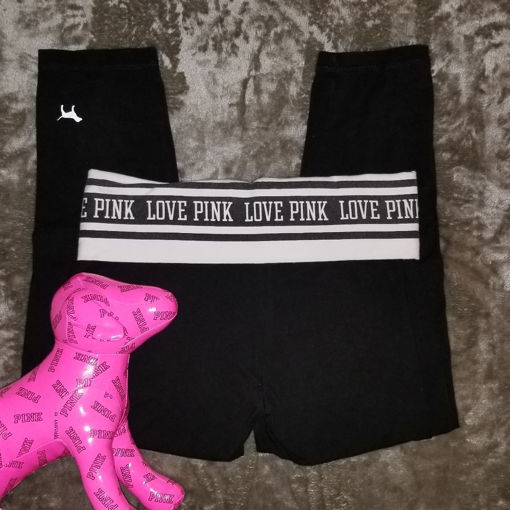 PINK yoga capris